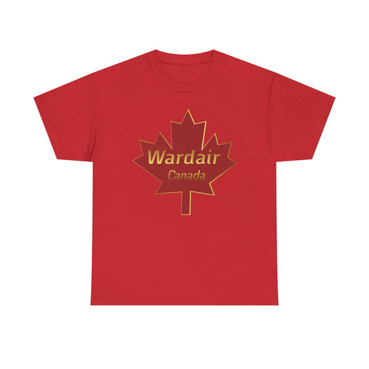 Wardair Canadian Maple Leaf Red Gold Charter Airline Vintage T-shirt