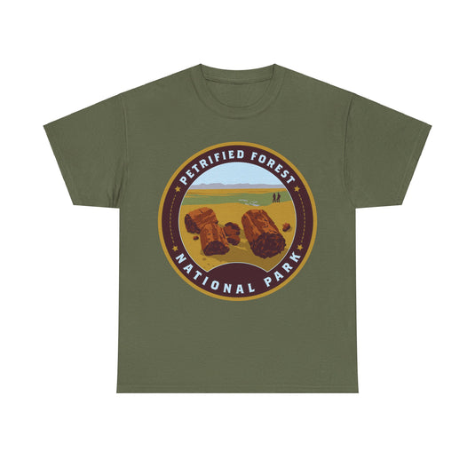 Petrified Forest National Park Arizona Round Logo T-shirt