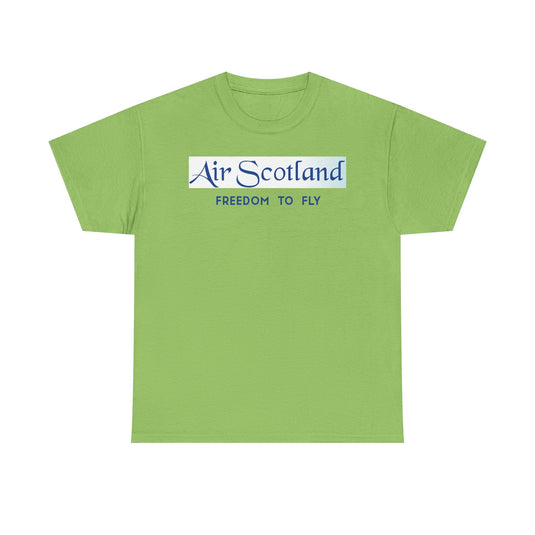 Air Scotland Freedom To Fly Vintage Scottish Airline Logo Aviation T-shirt