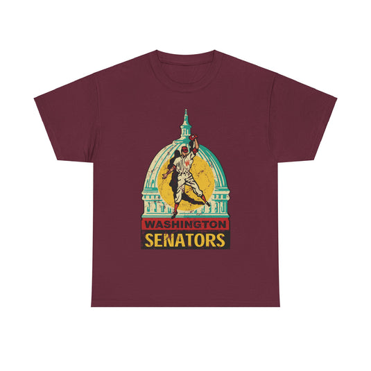 Washington DC Senators Capital Logo Baseball T-shirt