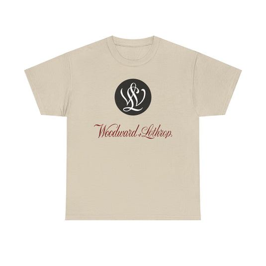 Woodward & Lothrop Black Circle Monogram W&L Department Store DC T-shirt