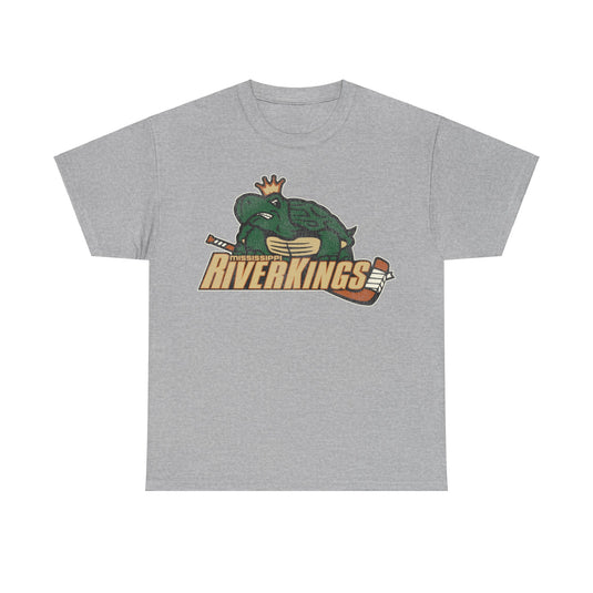 Mississippi Riverkings Hockey Team Nostalgic Logo T-shirt