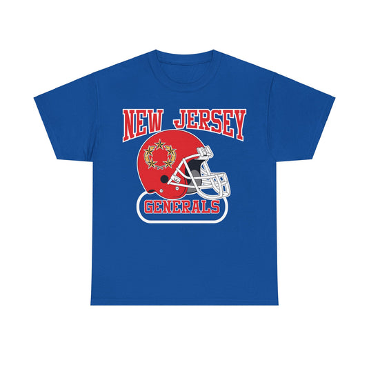 New Jersey Generals Helmet Logo Football Team T-shirt