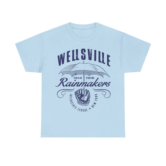 Wellsville Rainmakers Est 1914 New York Baseball T-shirt