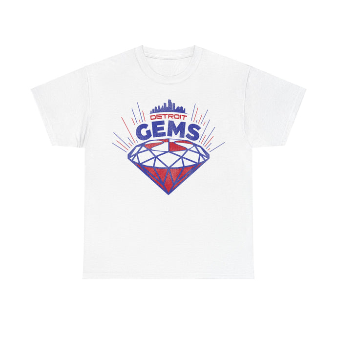 Detroit Gems Basketball Team Nostalgic Retro T-shirt