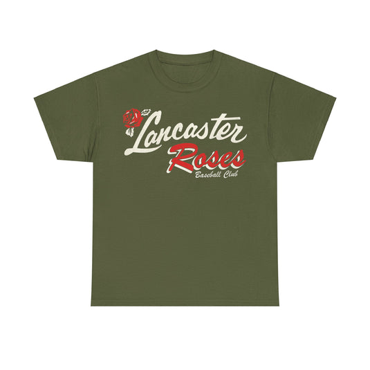 Lancaster Roses Nostalgic Retro Baseball Team T-shirt