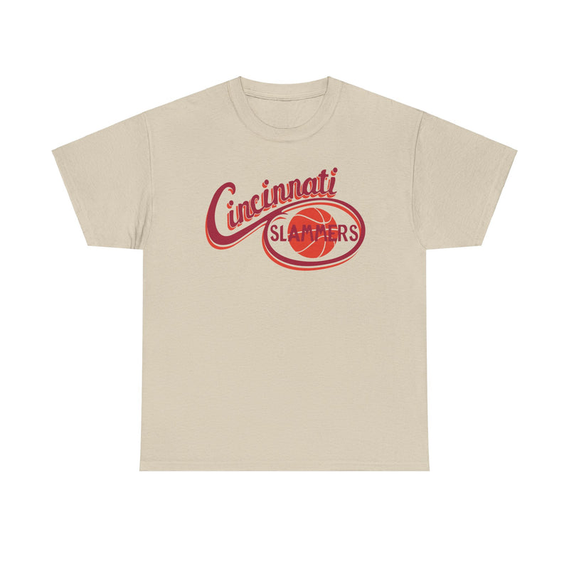 Load image into Gallery viewer, Cincinnati Slammers Ohio CBA Basketball 1984-1987 T-shirt
