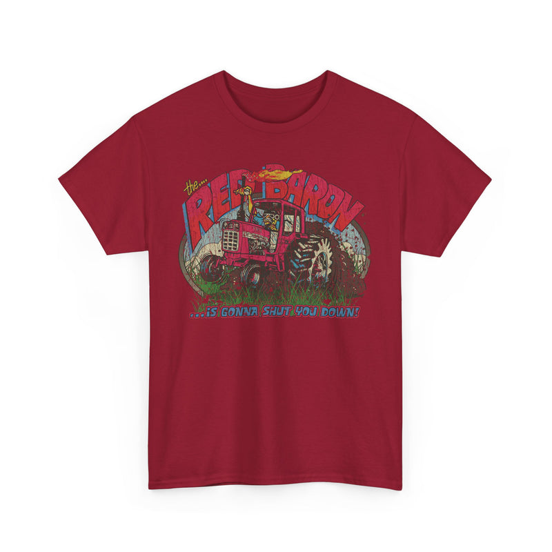 Load image into Gallery viewer, The Red Baron Monster Tractor 1981 Equipment Manufacturing T-shirt
