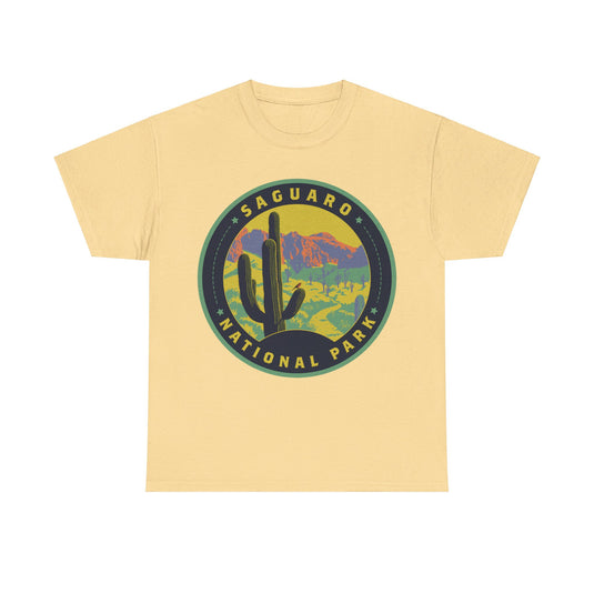 Saguaro National Park Arizona Round Logo T-shirt