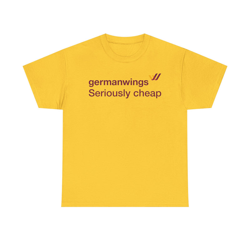 Load image into Gallery viewer, Germanwings Seriously Cheap Lufthansa Subsidiary Vintage Logo T-shirt
