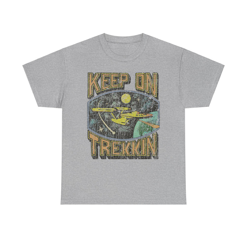 Load image into Gallery viewer, Keep on Trekkin Retro Nostalgic Star Trek T-shirt
