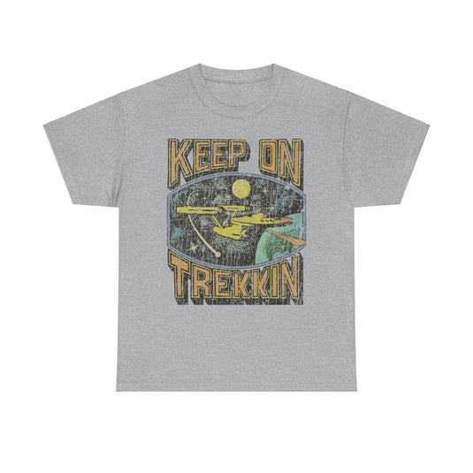 Keep on Trekkin Retro Nostalgic Star Trek T-shirt