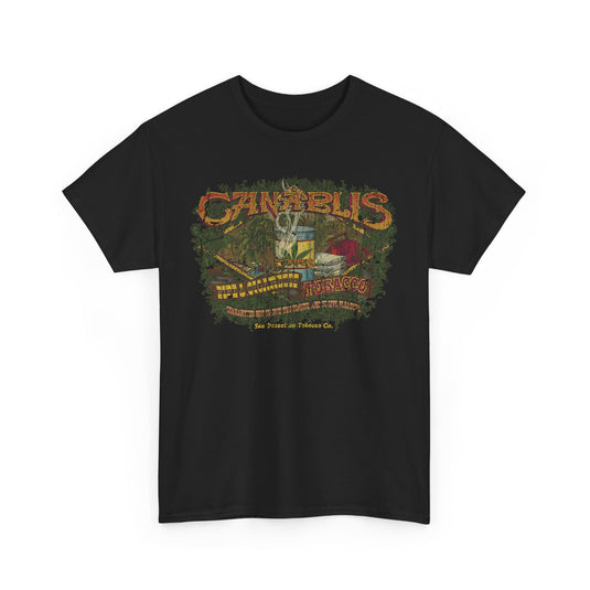 San Francisco Tobacco Co Can-a-blis 1967 California Cannabis T-shirt