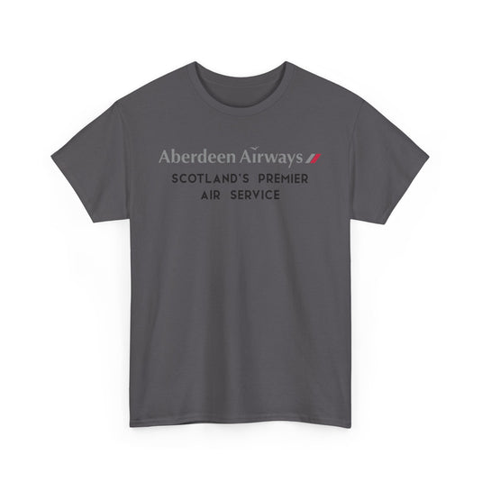 Aberdeen Airways Scotland's Premier Air Service Vintage Logo Aviation T-shirt