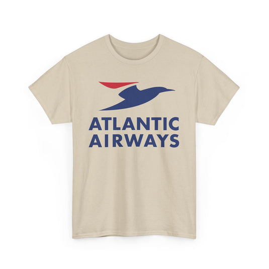 Atlantic Airways Blue Bird Logo North Atlantic Carrier Vintage T-shirt