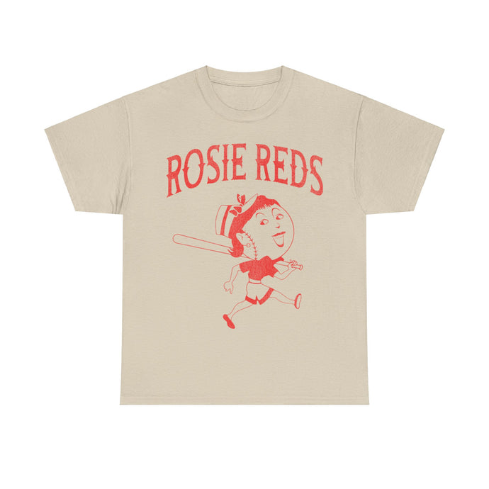 Cincinnati Rosie Reds Womens Nostalgic Retro Baseball Team T-shirt