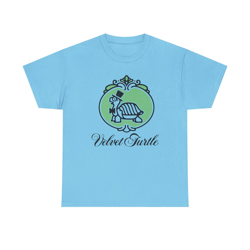 Load image into Gallery viewer, Velvet Turtle T-Shirt - Restaurant Industry Defunct Logo Tee
