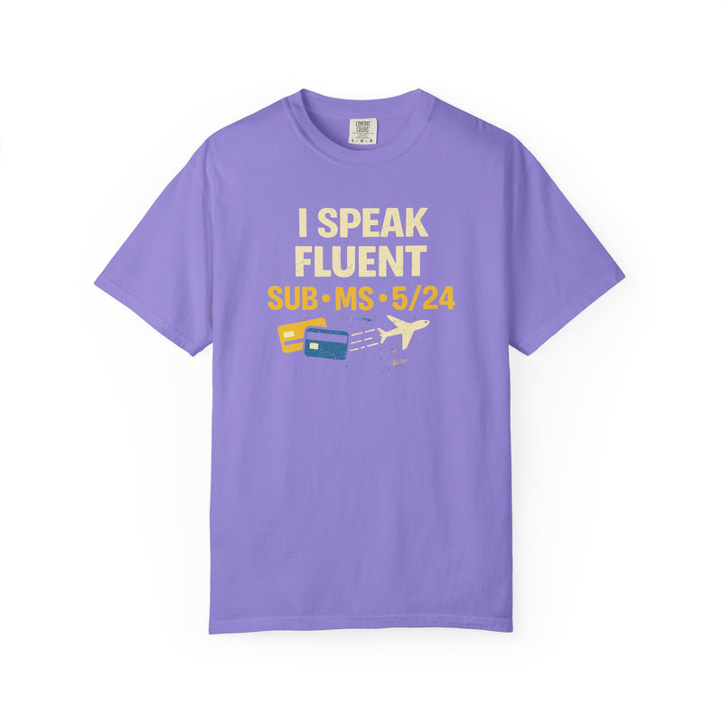 Load image into Gallery viewer, Credit Card Points Miles Fluent Jargon Funny Travel T-shirt

