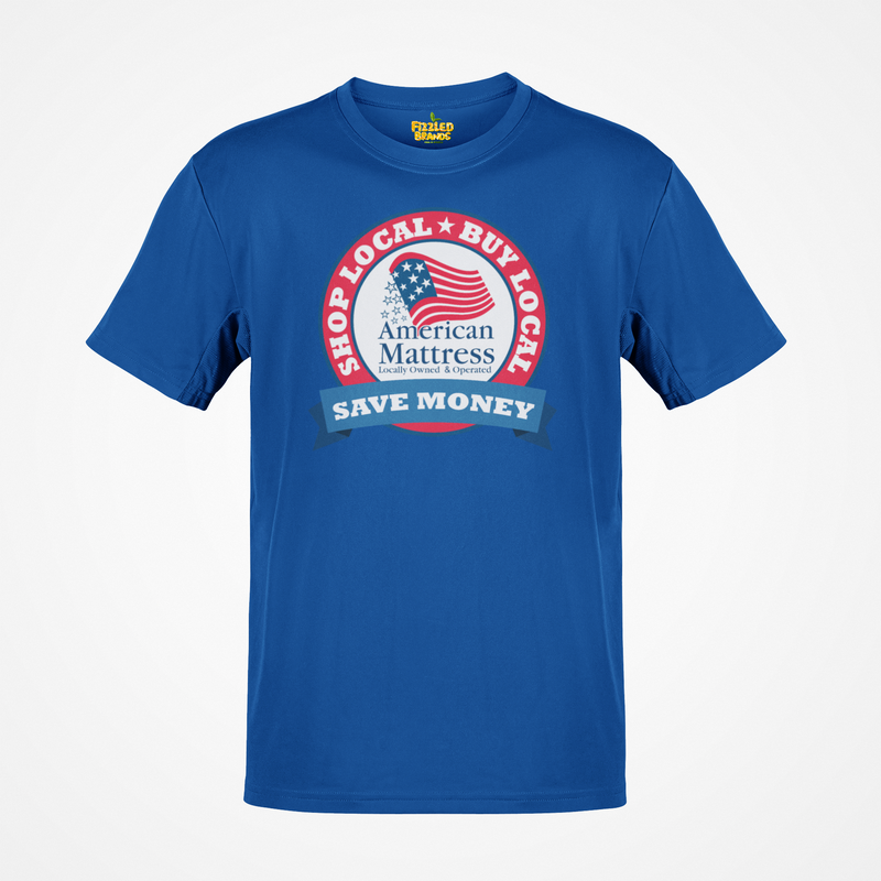 Load image into Gallery viewer, American Mattress Shop Local T-Shirt - Retail Industry Logo Tee
