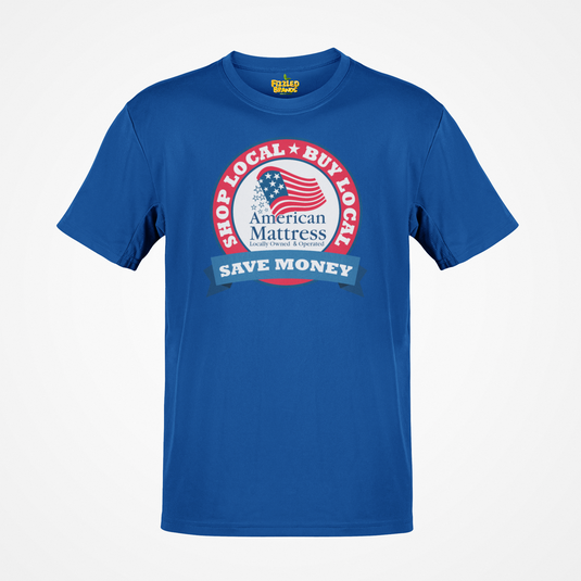 American Mattress Shop Local T-Shirt - Retail Industry Logo Tee