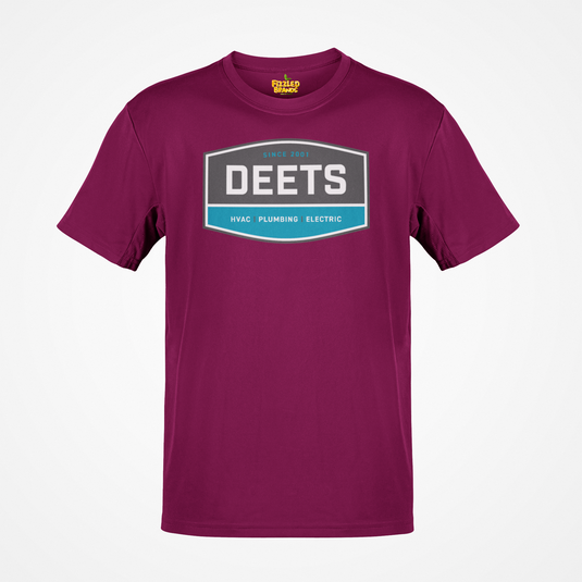 Deets Mechanical T-Shirt - HVAC Plumbing Electric Industry Logo Tee