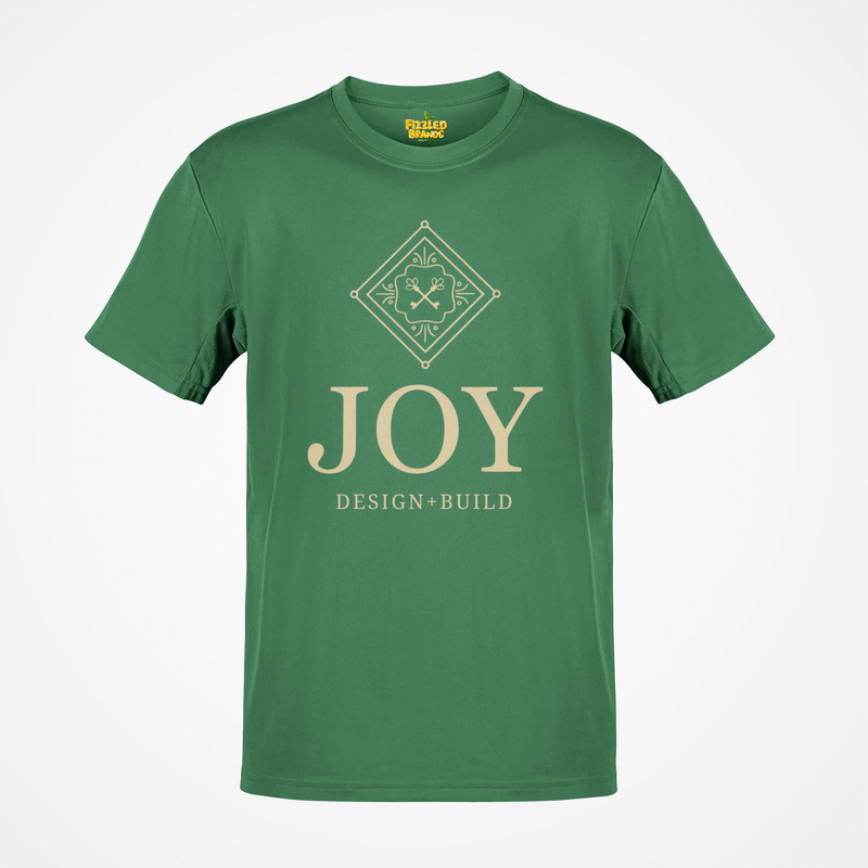 Load image into Gallery viewer, Joy Design + Build T-Shirt - Construction Industry Bankrupt Logo Tee
