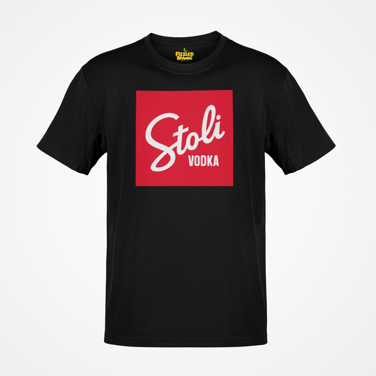 Stoli Vodka T-Shirt - Spirits Beverage Industry Bankrupt Logo Tee