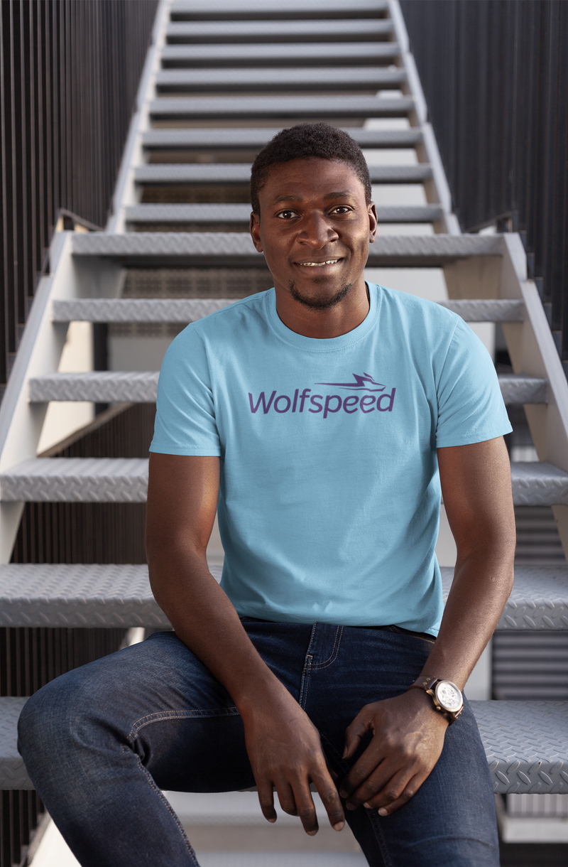 Load image into Gallery viewer, Wolfspeed T-Shirt - Semiconductor Technology Industry Bankrupt Logo
