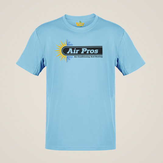 Air Pros T-Shirt HVAC Heating Cooling Bankrupt Company Logo Tee