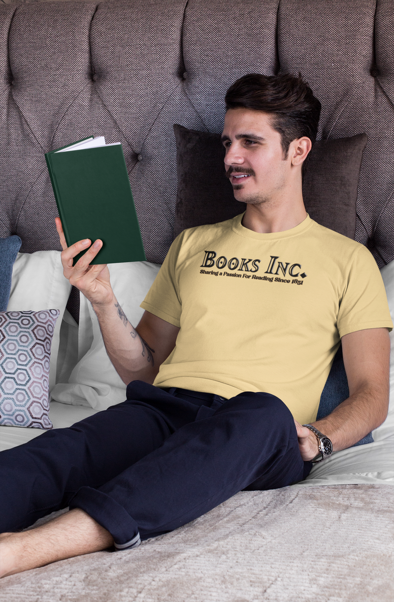 Load image into Gallery viewer, Books Inc T-Shirt Vintage Bookstore Logo Defunct Company Tee
