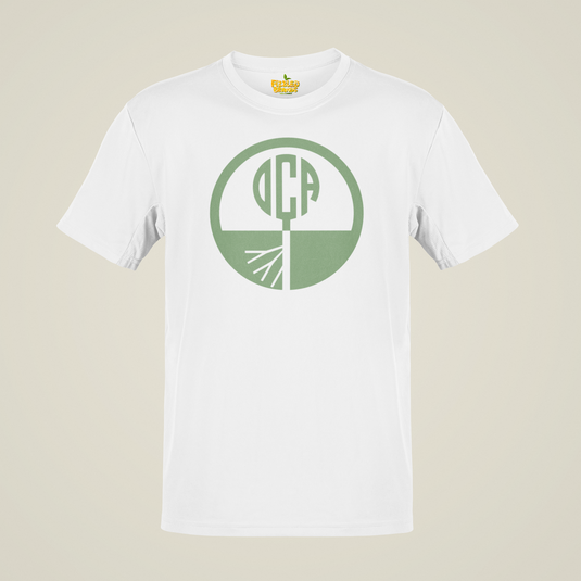 DCA Outdoor T-Shirt Defunct Outdoor Recreation Company Bankrupt Logo Tee