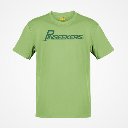 DeForest PinSeekers T-Shirt Defunct Golf Course Bankrupt Company Logo Tee