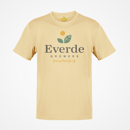 Everde Growers T-Shirt Defunct Plant Nursery Bankrupt Company Logo Tee