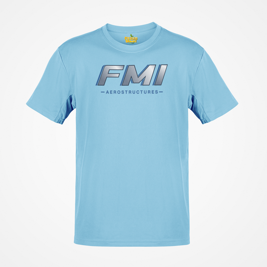 FMI Aerostructures T-Shirt Defunct Aerospace Company Bankrupt Logo Tee