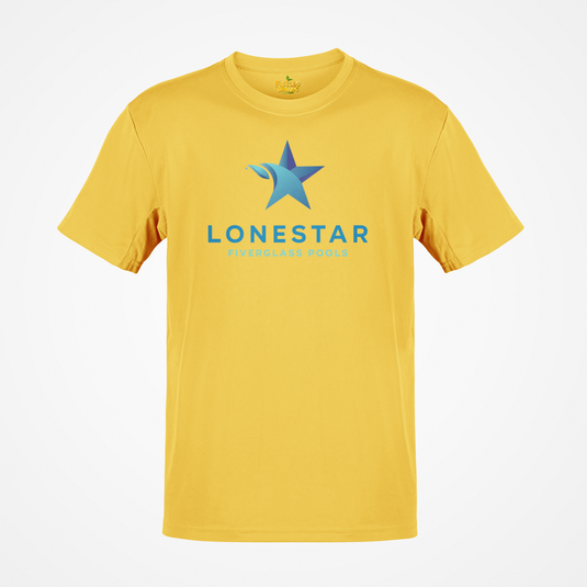 Lonestar Fiberglass Pools T-Shirt Defunct Pool Company Bankrupt Logo Tee
