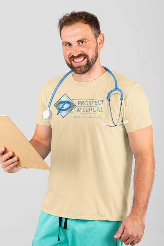 Prospect Medical T-Shirt Defunct Healthcare Company Bankrupt Logo Tee