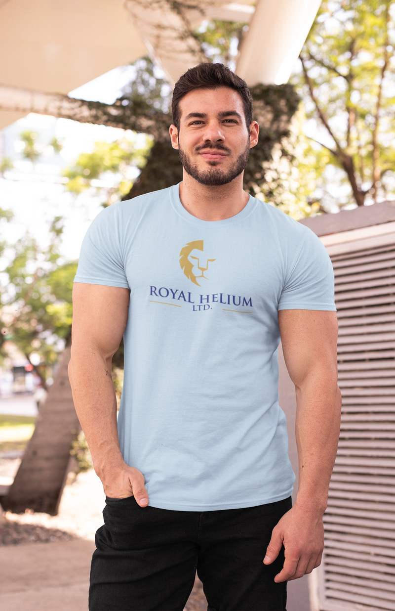 Load image into Gallery viewer, Royal Helium Ltd T-Shirt Bankrupt Helium Company Defunct Logo Tee
