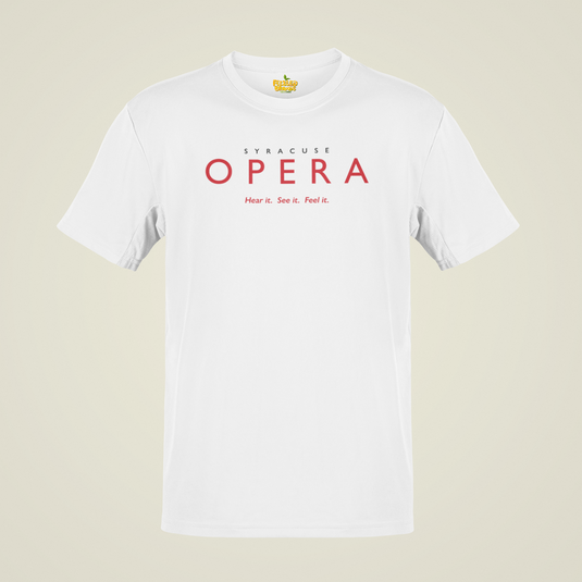 Syracuse Opera T-Shirt Defunct Opera Company Bankrupt Logo Tee
