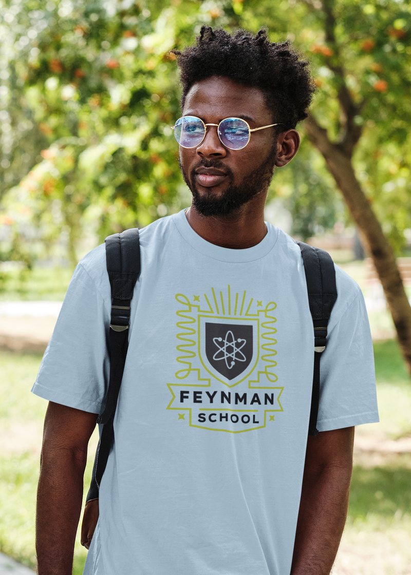 Load image into Gallery viewer, The Feynman School T-Shirt Defunct Bankrupt Logo Tee
