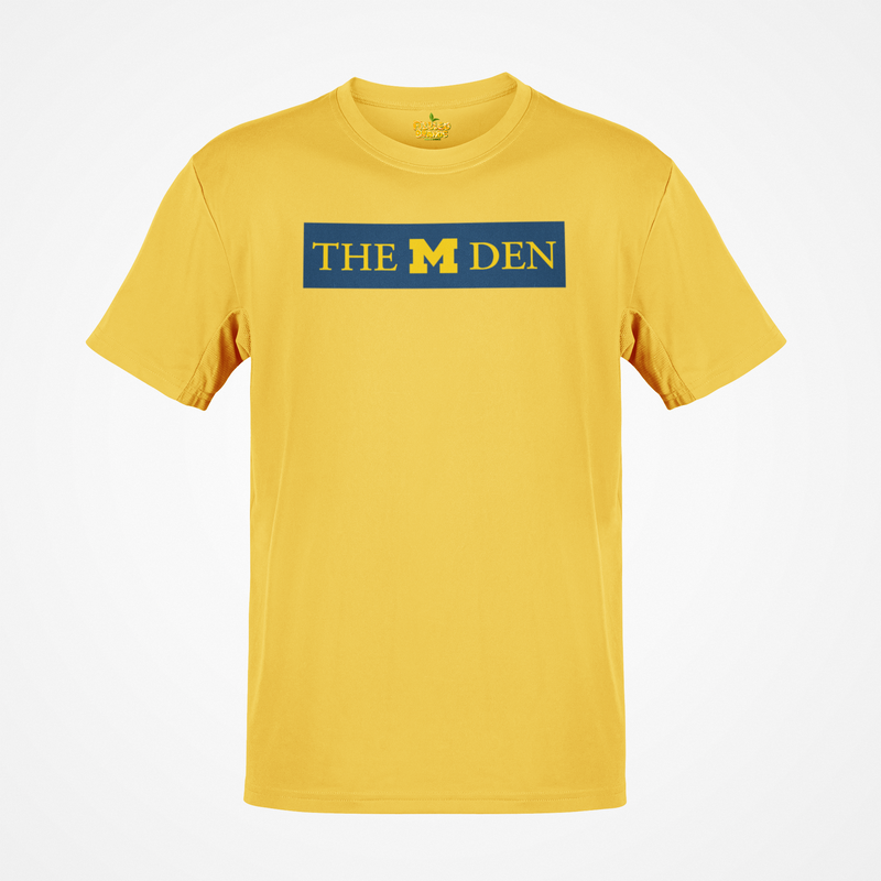 Load image into Gallery viewer, The M Den T-Shirt Defunct Michigan Store Bankrupt Company Logo Tee
