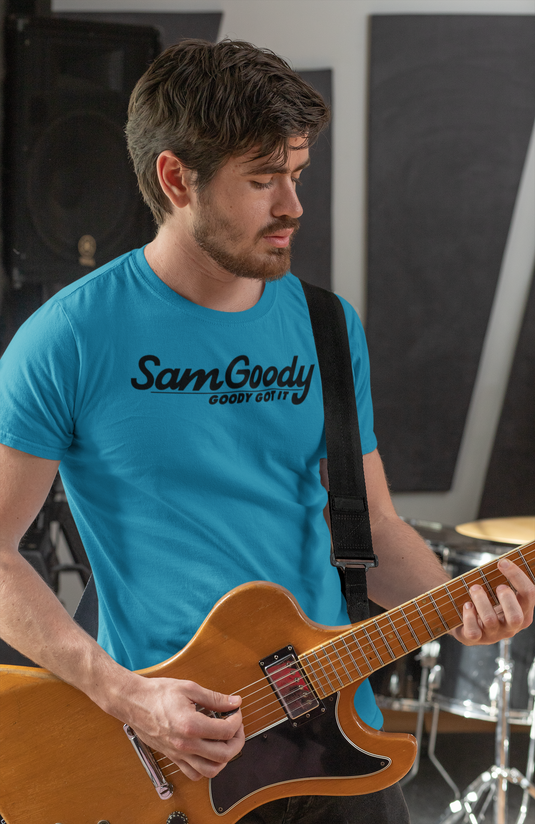 Sam Goody Goody Got It Black Logo Music Entertainment Store Nostalgic T-shirt