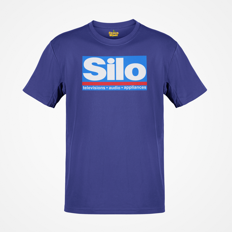 Load image into Gallery viewer, Silo Televisions Audio Appliances Blue Red Logo Electronics Store T-shirt
