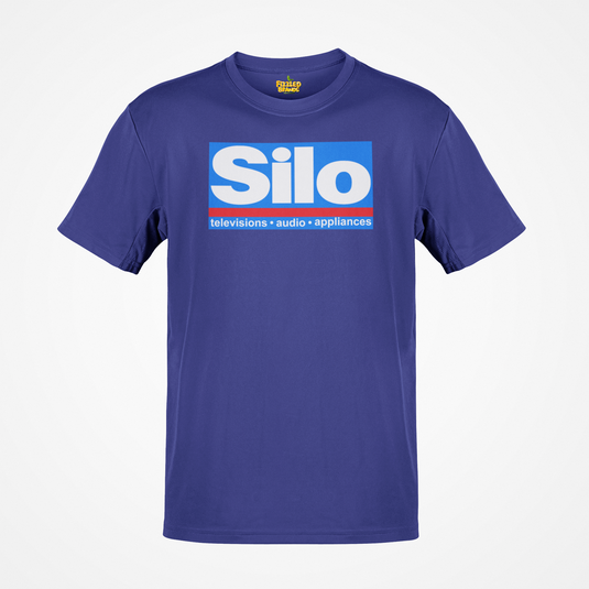 Silo Televisions Audio Appliances Blue Red Logo Electronics Store T-shirt