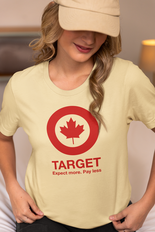 Target Canada Expect More Pay Less Red Maple Leaf Department Store T-shirt
