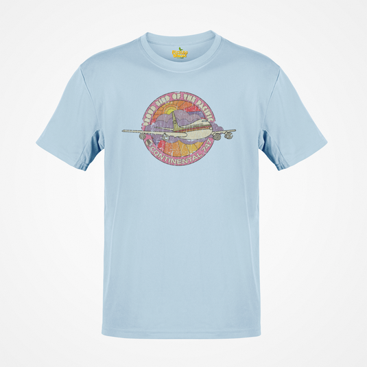 Continental Airlines 1971 Distressed Print T-shirt