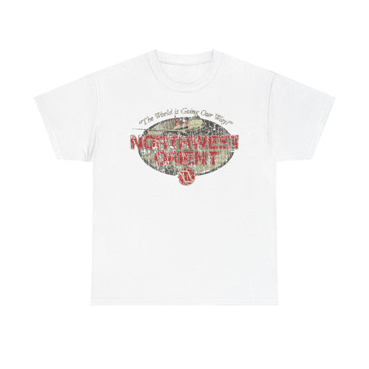 Northwest Orient Airlines 1969 Distressed Print T-shirt