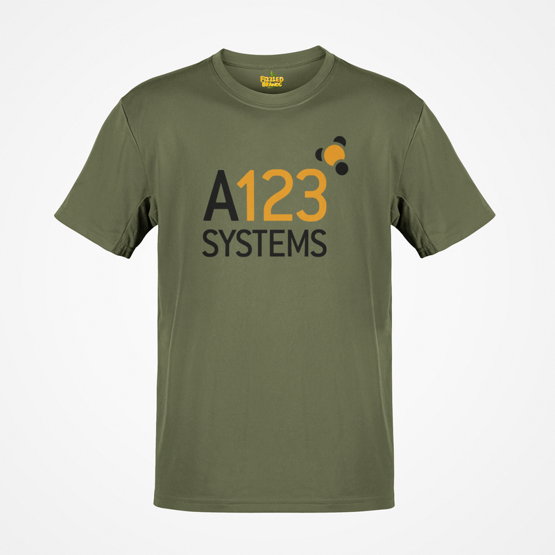 Load image into Gallery viewer, A123 Systems T-Shirt - Battery Technology Industry Bankrupt Logo Tee
