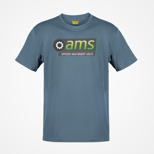 Applied Machinery Sales T-Shirt - AMS Industrial Defunct Company Logo Tee