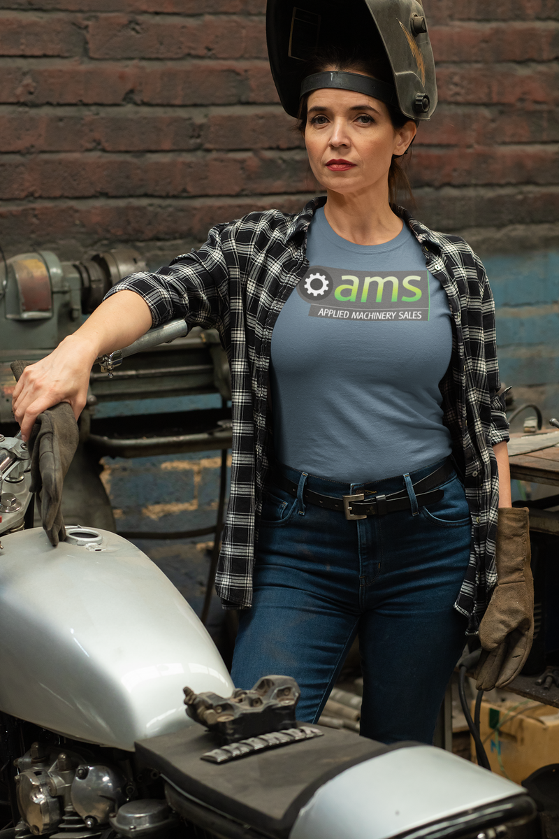 Load image into Gallery viewer, Applied Machinery Sales T-Shirt - AMS Industrial Defunct Company Logo Tee
