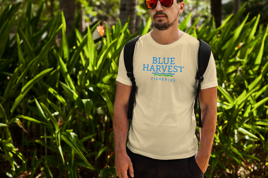 Blue Harvest Fisheries T-Shirt - Commercial Fishing Industry Logo
